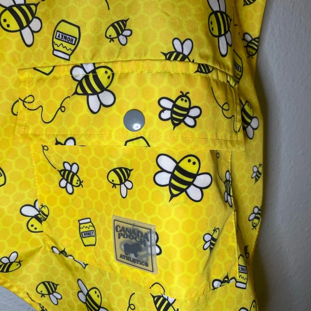 Canada Pooch Yellow Bee Print Dog Shirt